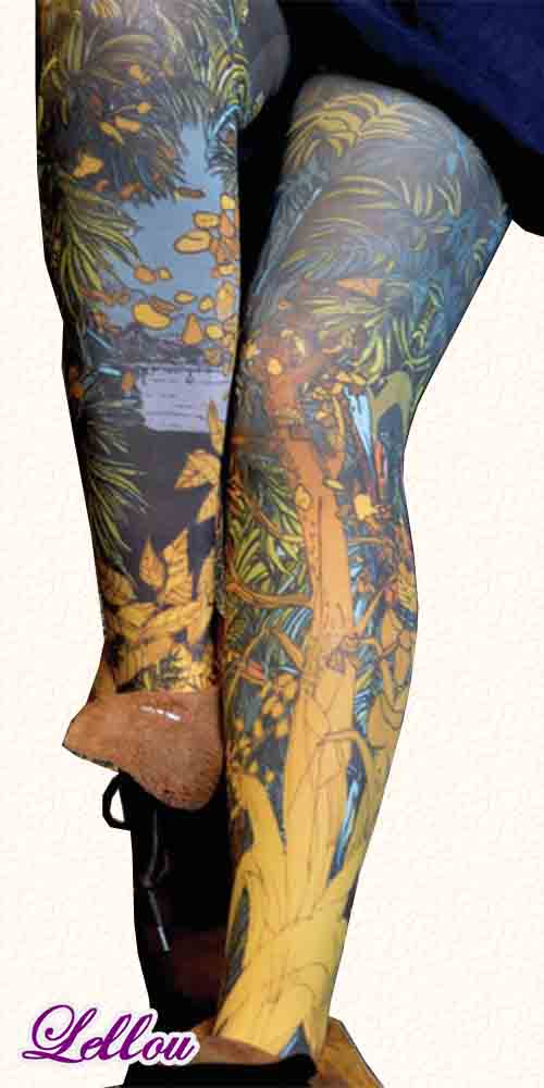 Collants Marie Antoilette Ile Aux Trésors, 50 Deniers. Pour toutes les filles qui n'en font qu'à leur tête! Collection créée, produite France.Bas, Panty, Drôles amusants Originaux Illustrations Créateur