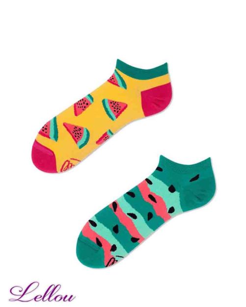 Socquettes Chaussettes Pastèque Dépareillées WATSPL low Socks drôles. La vie est trop courte pour des chaussettes ennuyeuses! Europe