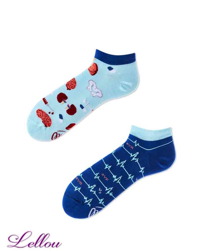 Chaussettes Socquettes Docteur Dépareillées - DRSOCK low, drôles. La vie est trop courte pour des chaussettes ennuyeuses! Production Europe