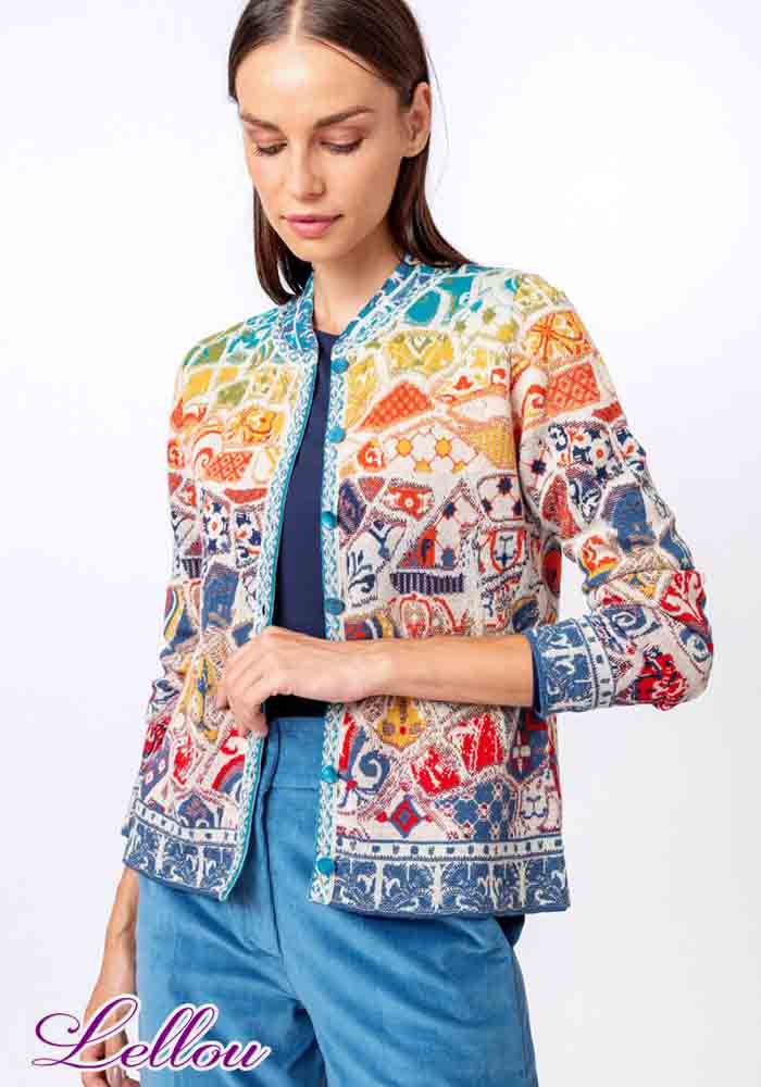 Gilet laine Ivko 212610 Collection Serbe de vêtements tissés et tricotés haut de gamme. Gilets originaux et colorés.