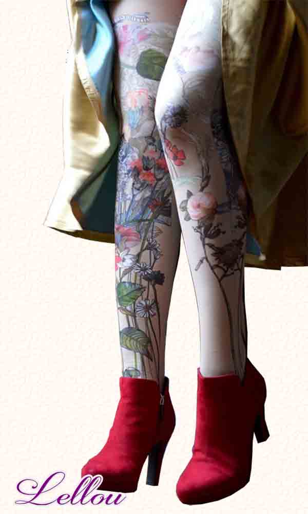 Collants Marie Antoilette Dragées, 50 Deniers. Pour toutes les filles qui n'en font qu'à leur tête! Bas, Panty, Drôles amusants Originaux Illustrations Créateur