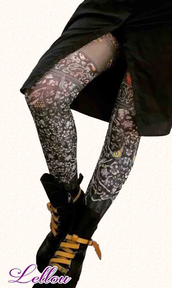 Collants Marie Antoilette Mousseline, 50 Deniers. Pour toutes les filles qui n'en font qu'à leur tête! Bas, Panty, Drôles amusants Originaux Illustrations Créateur