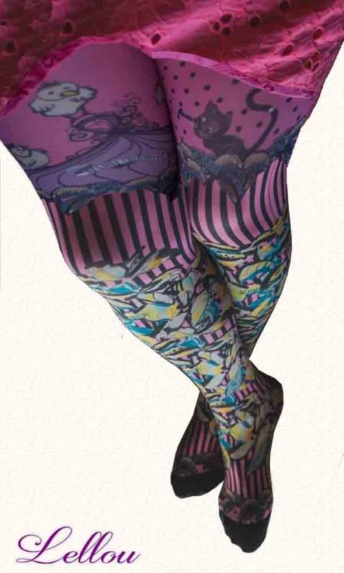 Collants Marie Antoilette PiouPiou, 50 Deniers. Pour toutes les filles qui n'en font qu'à leur tête! Bas, Panty, Drôles amusants Originaux Illustrations Créateur